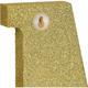 Glitter Gold Letter H Sign